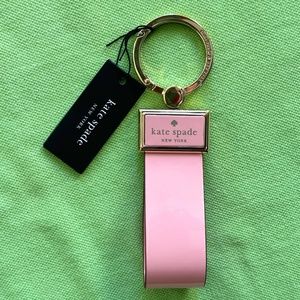 COPY - KATE SPADE REEGAN LEATHER KEY FOB:NWT TEA ROSE PINK